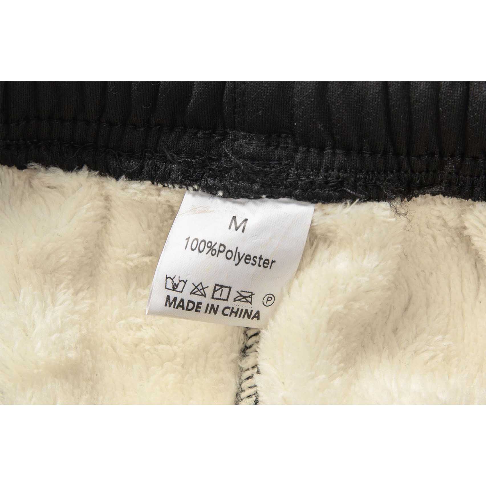 Men's Vintage Western Cowboy Fleece Zipper Pocket Elastic Drawstring Jogging Sweatpants