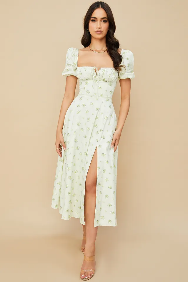 Boho Chic Floral Midi Dress main image 1