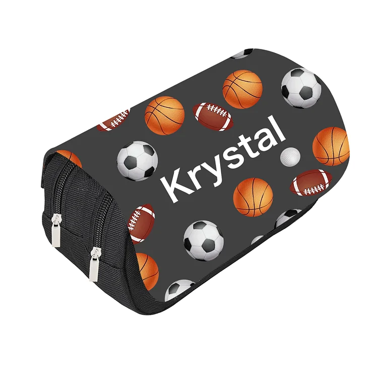 Personalized Sports Pencil Case, Customized Name Pen Case For Kids, Back To School Gift