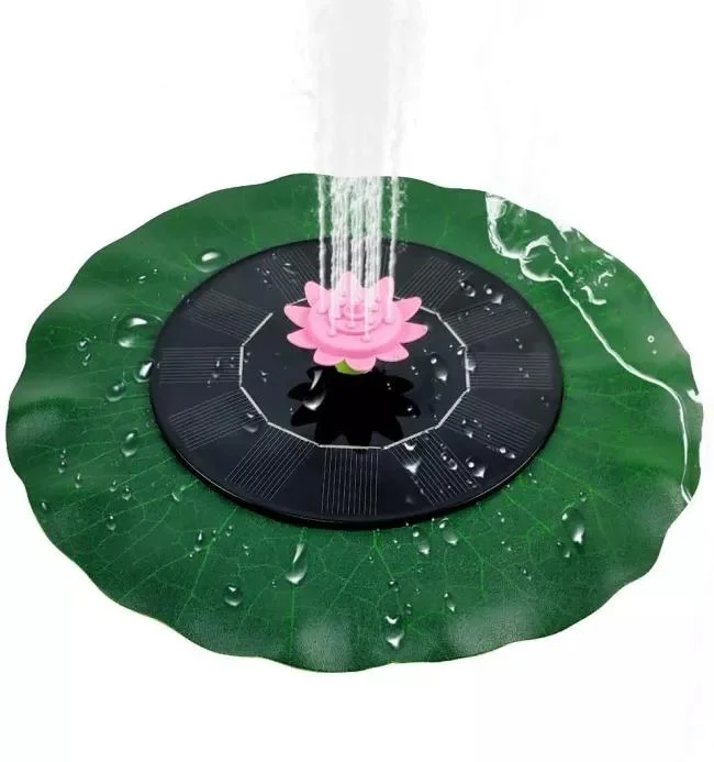 Lotus Solar Bird Bath Fountain
