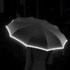Ring buckle umbrella, Reflective Safety Strip, Sturdy Windproof, Travel Portable