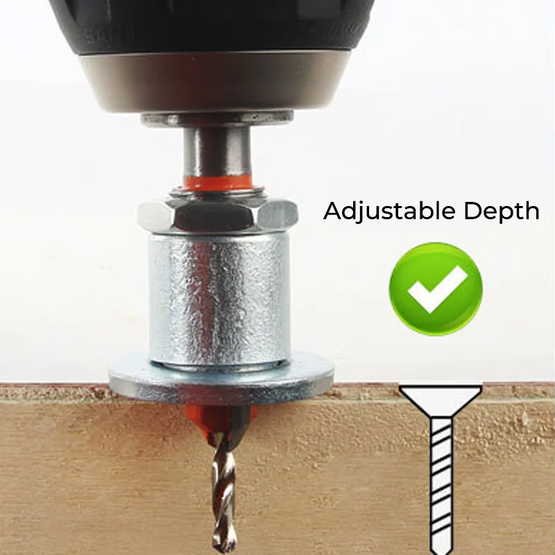 SAKER® Countersink Set with Adjustable Drill Bit