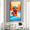 uk.everydayedeals (Limited Stock)Diamond Painting - Full Round - Dog in the Sunshine Snow(40*70cm)