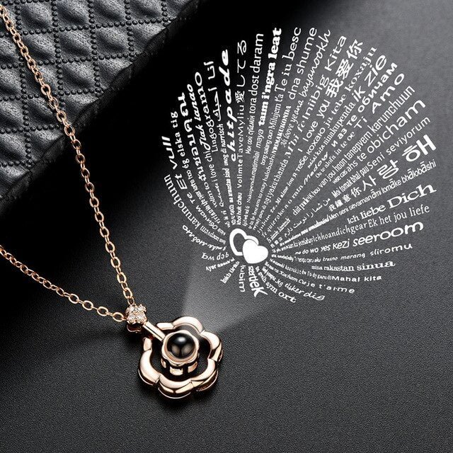Buzzdaisy New I Love You 100 Languages Necklace