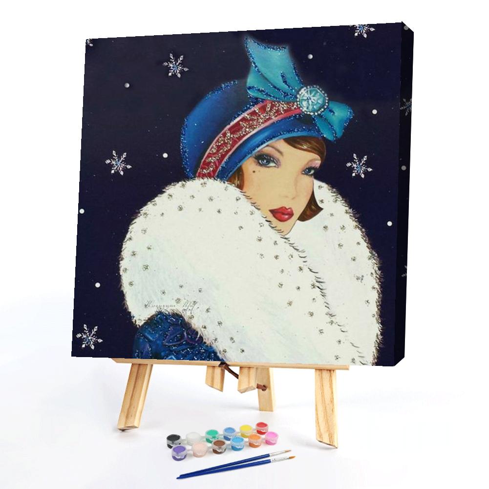 

40*40CM - Paint By Numbers - Lady, 501 Original