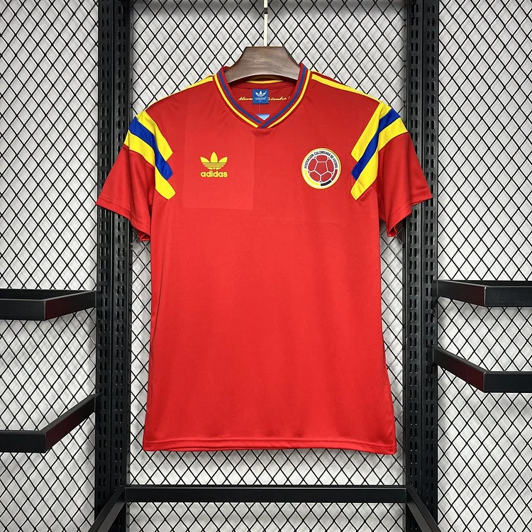 1990 Colombia Away Retro Kit Football