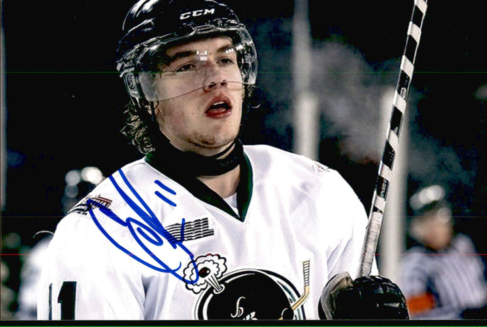 Connor Chatham SIGNED 4x6 Photo Poster painting PLYMOUTH WHALERS / NEW JERSEY DEVILS #2