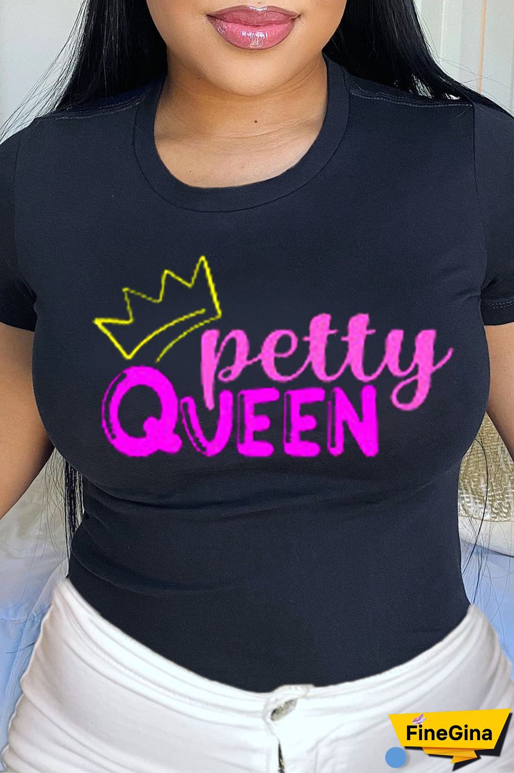 Navy Blue Casual Street Print Patchwork Letter O Neck T-Shirts