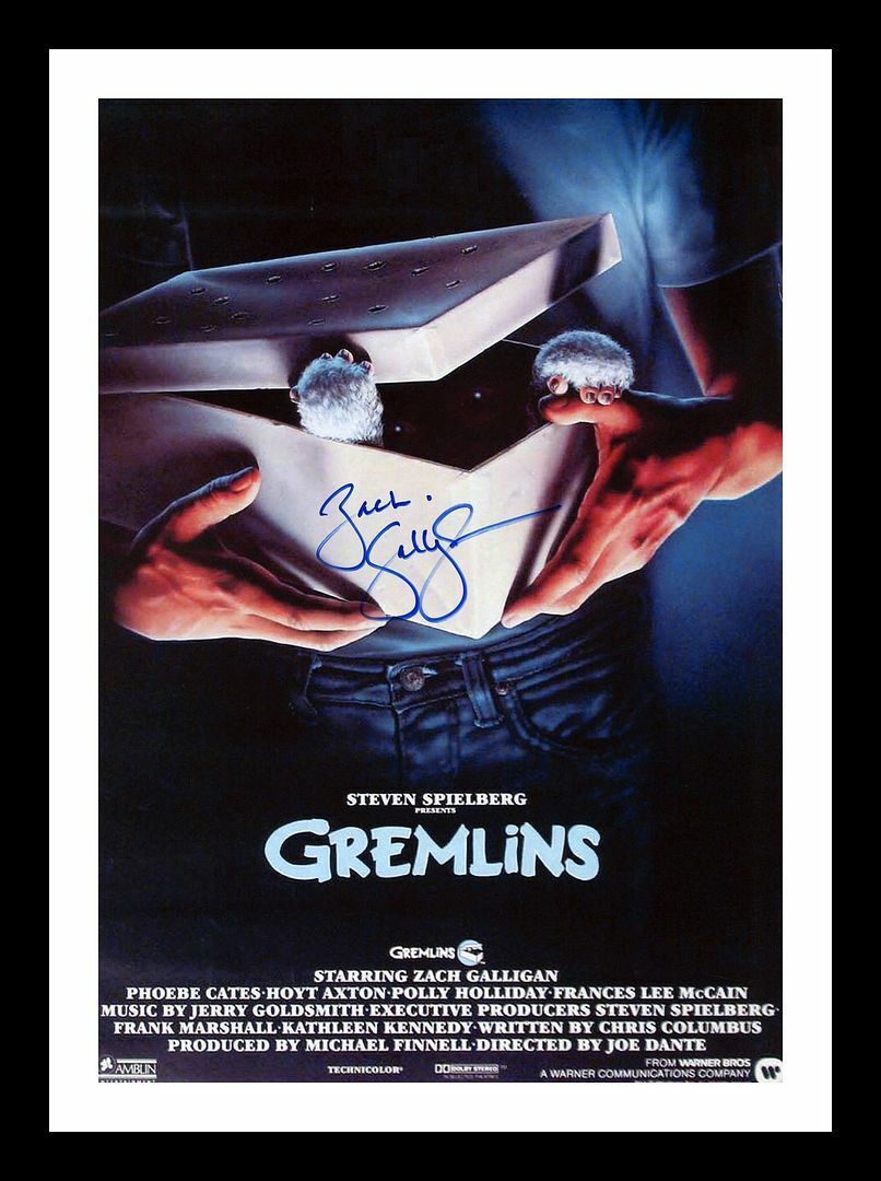 Zach Galligan - Gremlins Autographed Signed & Framed Photo Poster painting 1