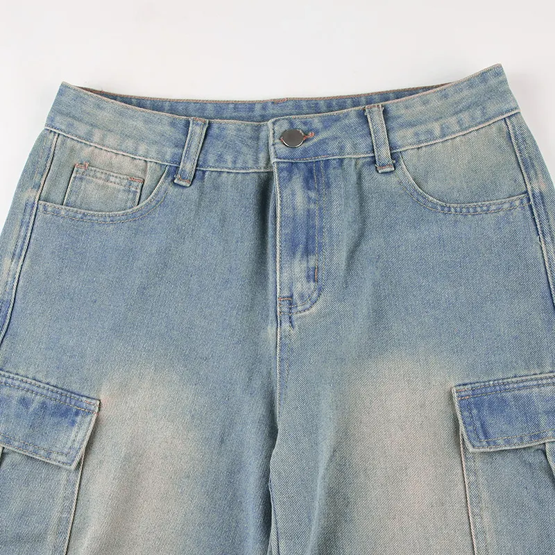 Vintage Belted Cargo Jeans main image 1