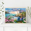 Diamond Painting-DIY Full Round Drill Seaside Scenery