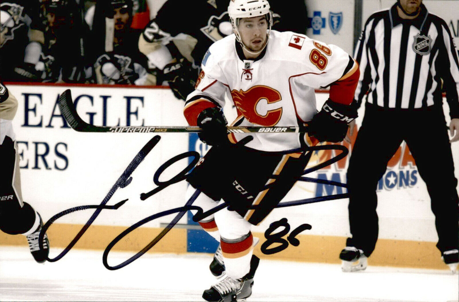 Josh Jooris SIGNED autographed 4x6 Photo Poster painting CALGARY FLAMES / PITTSBURGH PENGUINS #5