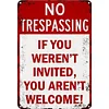 No Trespassing Warning - Vintage Metal Signs(12*16Inch) - Warning