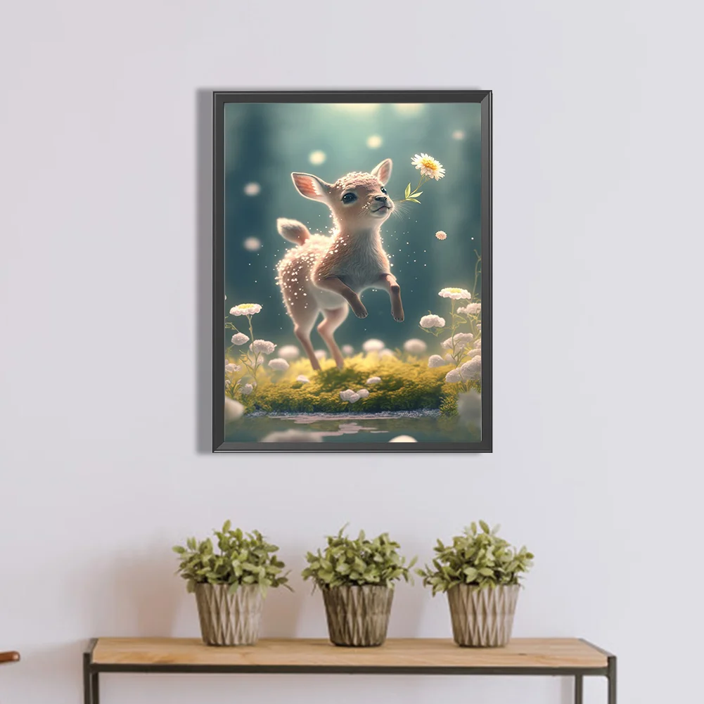 Full Round Diamond Painting 30*40cm - Fawn