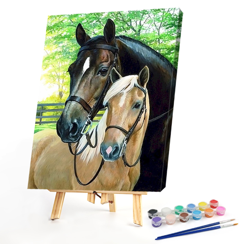

40*50CM - Paint By Numbers - Fine Horse, 501 Original