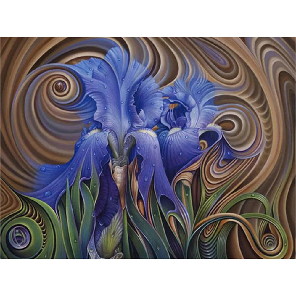 Diamond Painting - Full Round/Square Drill - Abstract Flower(30*40 - 50*60cm)