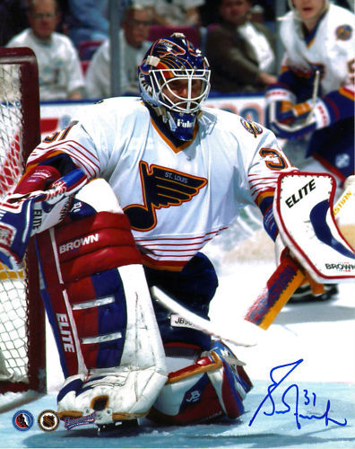 GRANT FUHR ST. LOUIS CARDINALS ACTION SIGNED 8x10