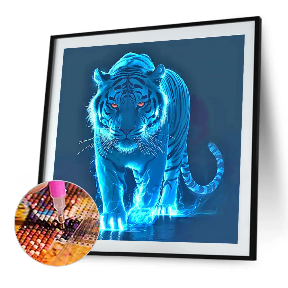 Diamond Painting - Full Round Drill - Tiger(Canvas|40*40cm)