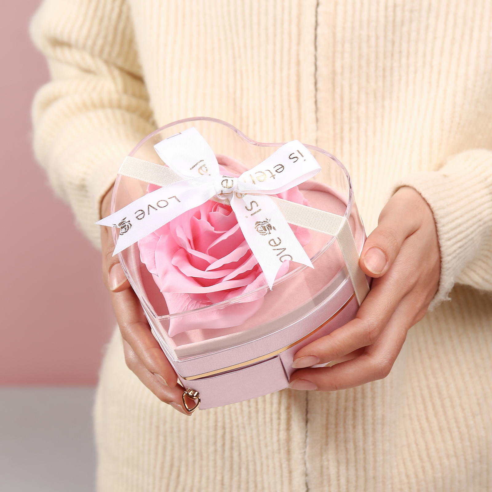 Rose Exquisite Jewelry Box Storage Box Valentine's Day Gift Packaging Box