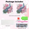 Acrylic Peacock 5D DIY Diamond Art Paper Towel Storage Rack Decor for Home Decor