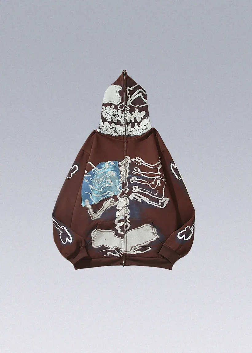 Travis Scott Fragment Skeleton Hoodie