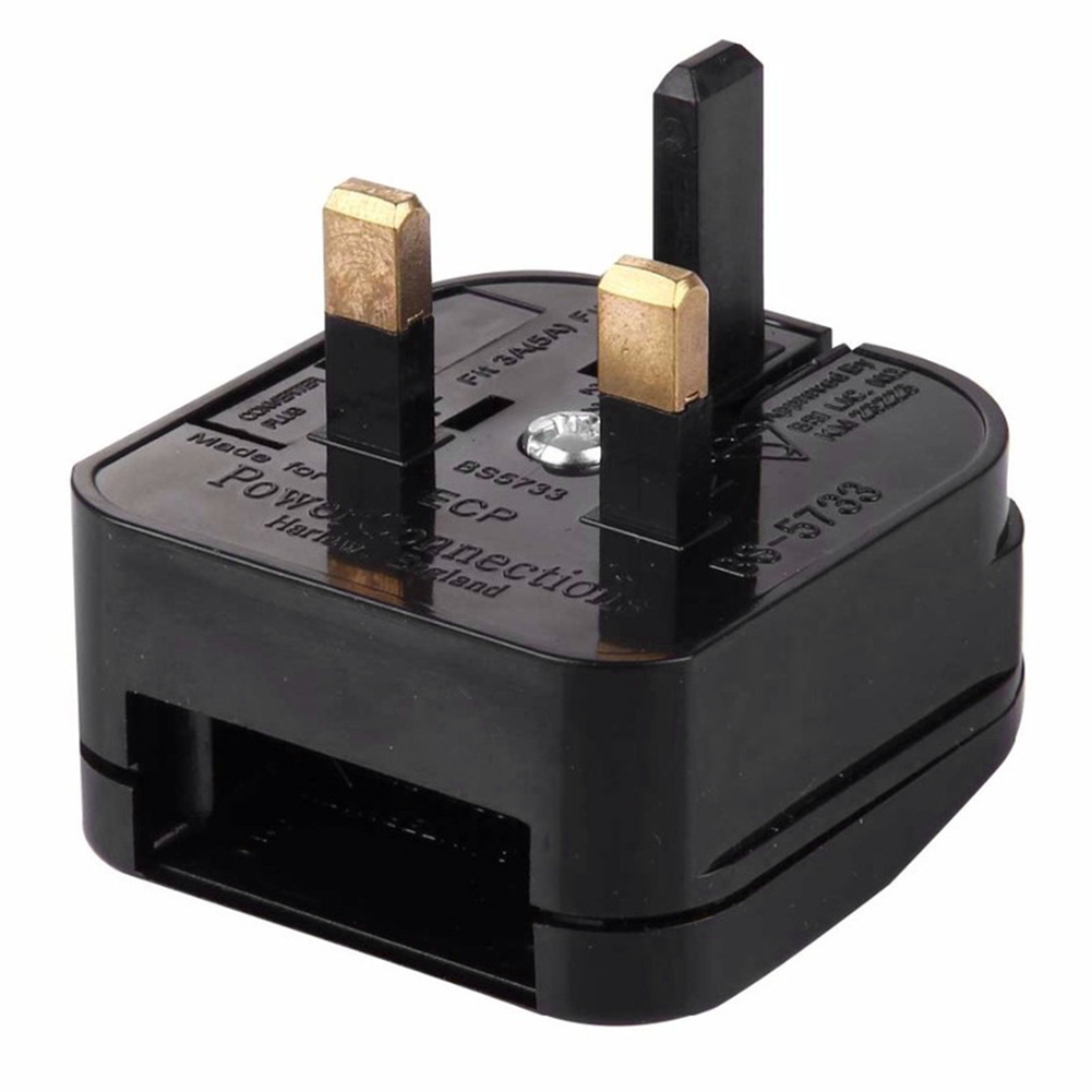 

UK 3Pin Travel Plug Adapter Converter European to British Hongkong Socket, 501 Original