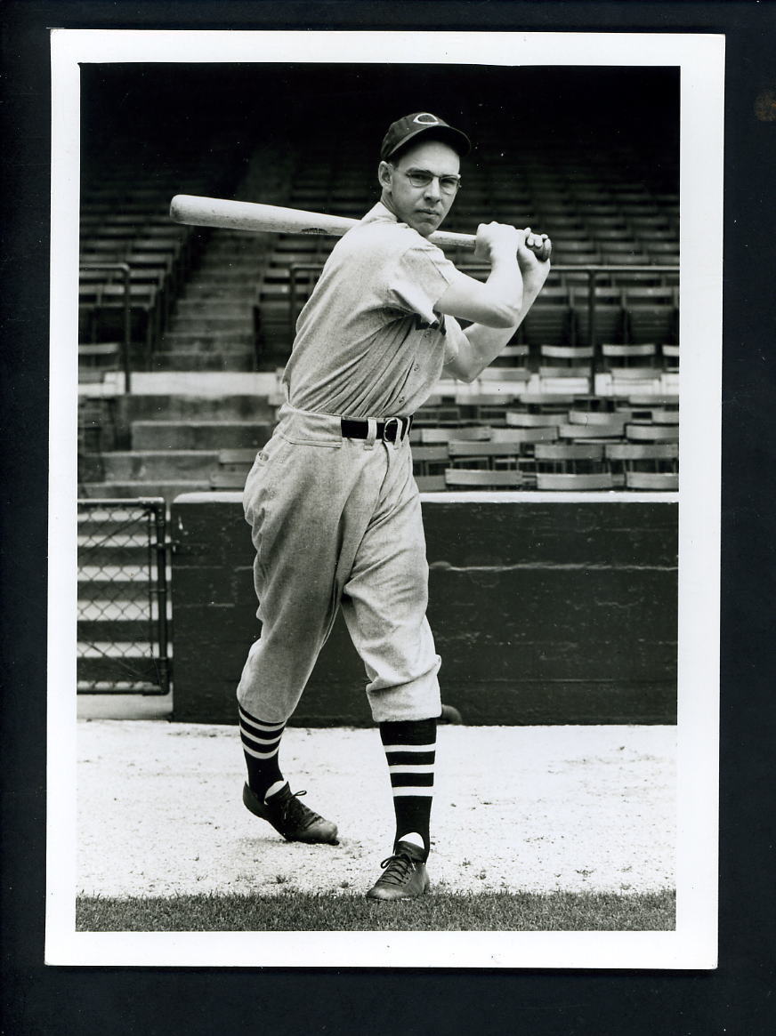 Rusty Peters circa 1940's Press Original Photo Poster painting Cleveland Indians