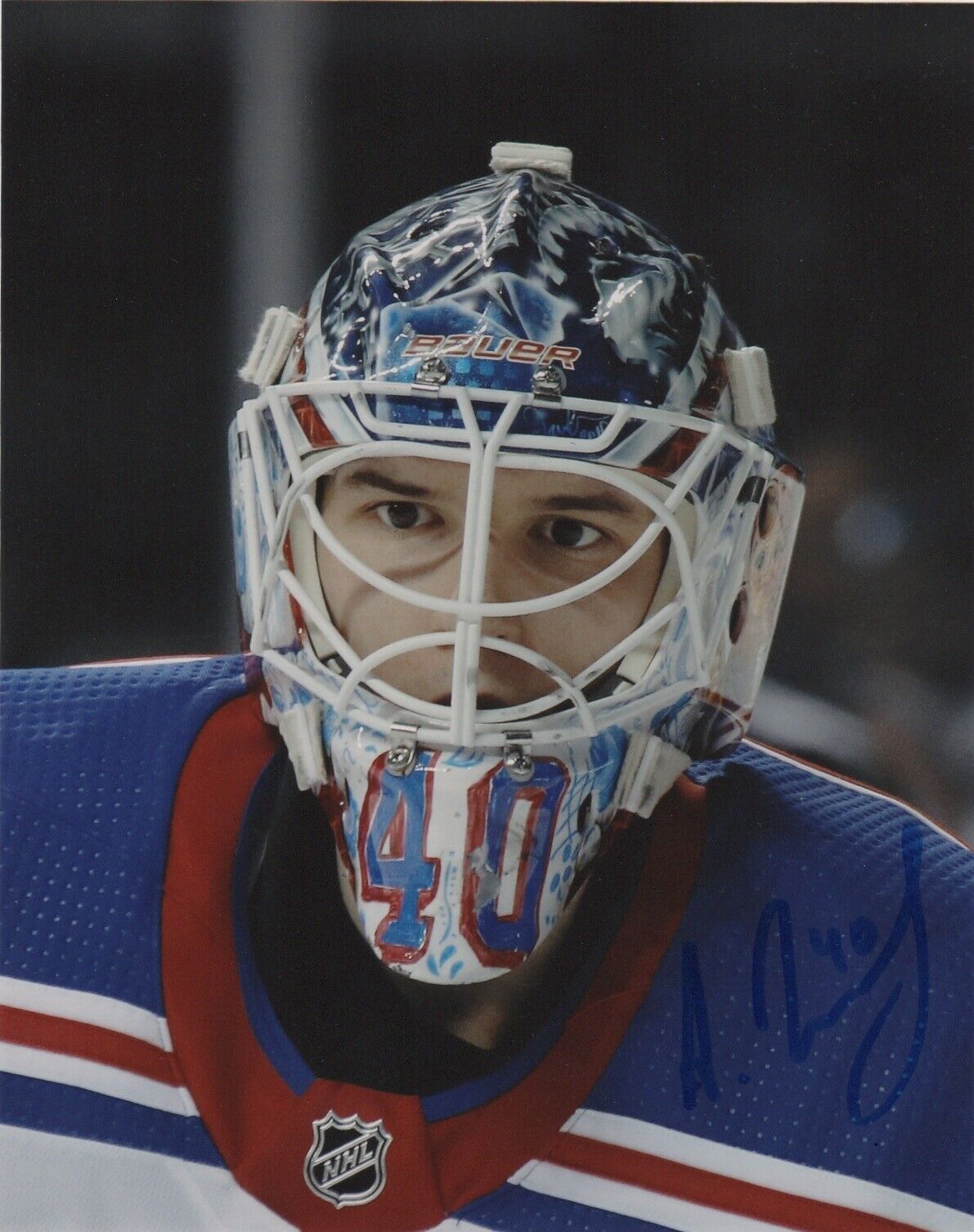 New York Rangers Alexander Georgiev Autographed Signed 8x10 NHL Photo Poster painting COA