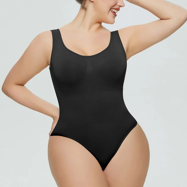 Seamless Tummy Tucking Sleeveless Bodysuit - yankia