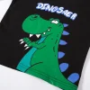 Kid Baby Boy Dinosaur Long-sleeved Round Neck Shirts