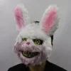 Effrayant Masque Ours Brun/Lapin Blanc Tueur pour Halloween