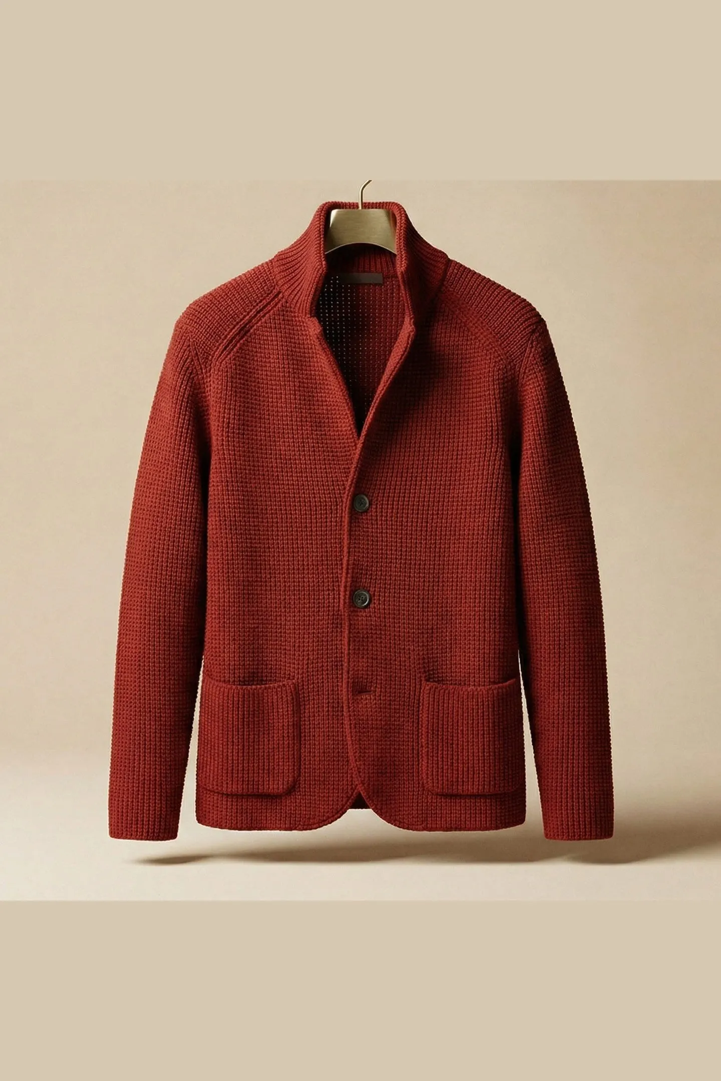 Men's Knit Cardigan &ndash; Button-Front Tailored Layering Jumper