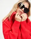 We Love It Half Zip Pullover Sweater - Red
