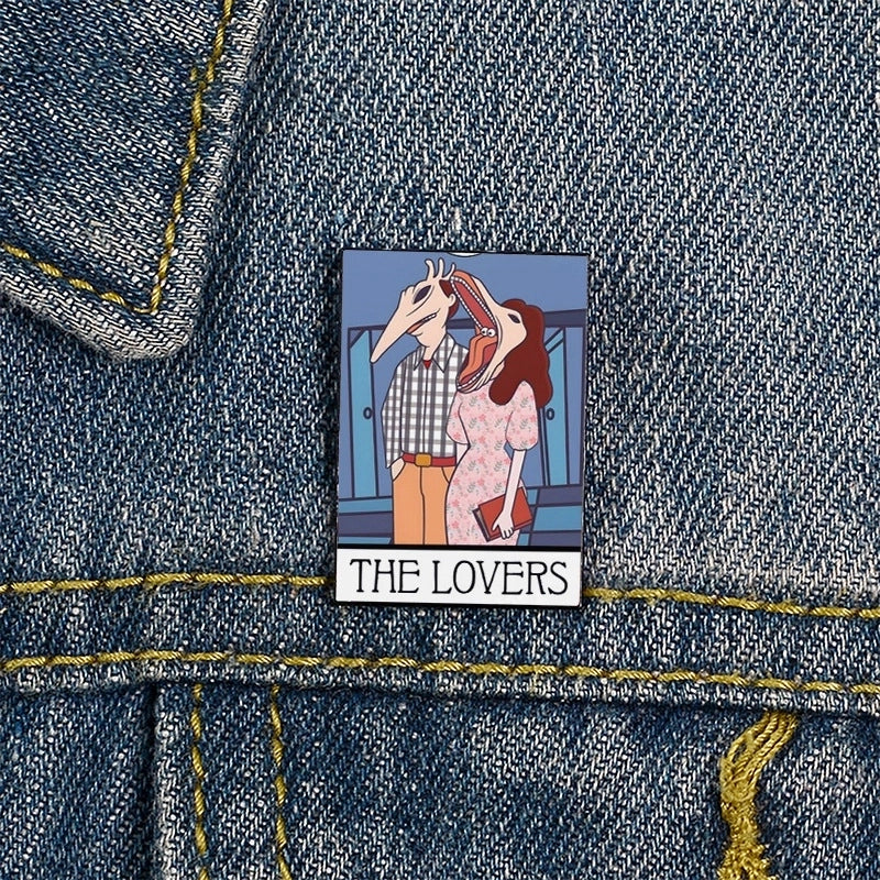 Funny Pin Letter Ghost Alloy Unisex Brooches