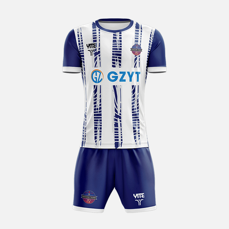 YITE | LZ24-020-Blue And White Soccer Uniforms