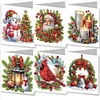 (US Only)6PCS DIY Diamond Art Greeting Cards Christmas Congratulations Cards & Gifts