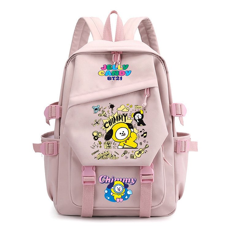 BT21 Animated Pink Backpack