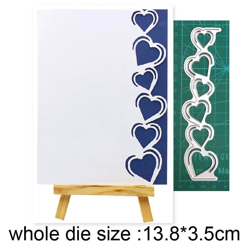 2021 New Dies Metal Cutting Dies Cut Die Mold Heart Stars Border Decoration Scrapbook Dies Knife Mould Blade Punch Stencils Dies