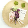 10PCS Wedding Bridal Groom Catering Ceremony Guests Corsage Boutonniere Wrist Bouquet Artificial Flower