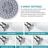 Mist Water Softening 20 Stage Filtered Chrome Shower Head with 5 Customizable Spray Settings