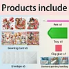 6Pcs Valentines Day Diamond Painting Greeting Card