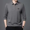 Long Embroidered Casual Business POLO Shirt
