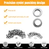 [US Local Warehouse] Semi Automatic Tarpaulin Eyelet Press with 5000Pcs Metal Eyelets 10mm Hand Press Eyelet Grommet Machine for Fabric Leather Banners DIY Projects