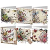 6Pcs Insektenschmetterling - 5d DIY Handwerk Grußkarte