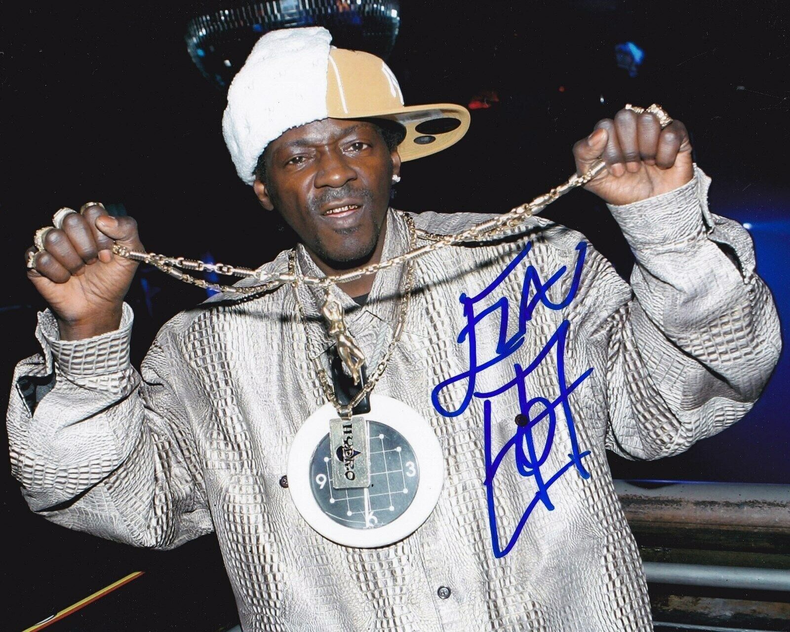 Flavor Flav Autographed 8x10 Photo Poster painting Rapper Public Enemy REPRINT Yeah, boyeeeeee!