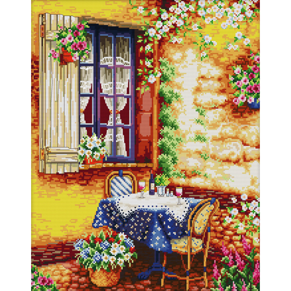 

Summer Afternoon - 11CT Stamped Cross Stitch - 51*62CM, 501 Original