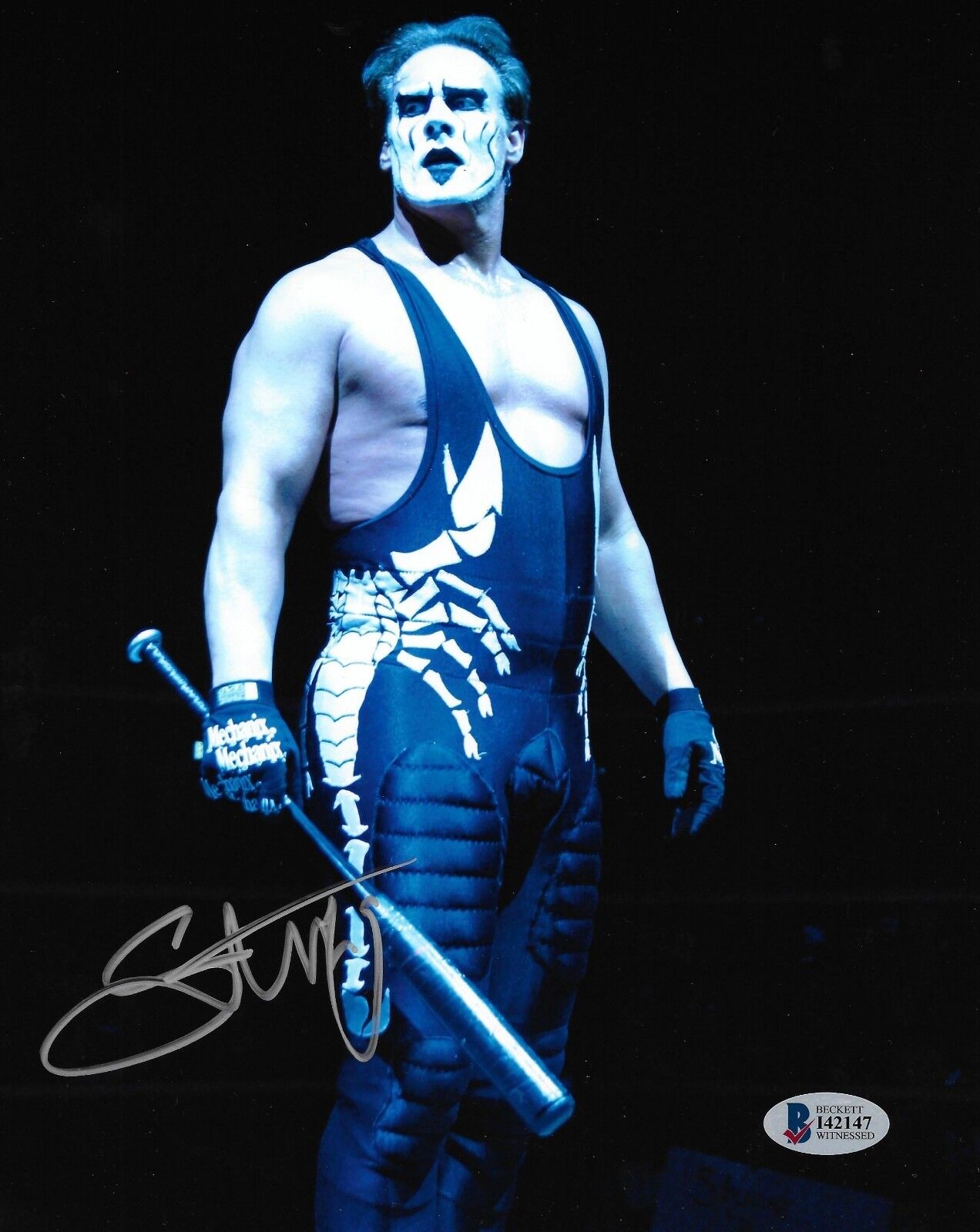 Sting Signed 8x10 Photo Poster painting BAS Beckett COA WWE WCW TNA Impact Wrestling Autograph 1