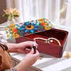 DIY Diamond Art Wooden Storage Box with Lid for Jewelry & Crafts Organization Kit