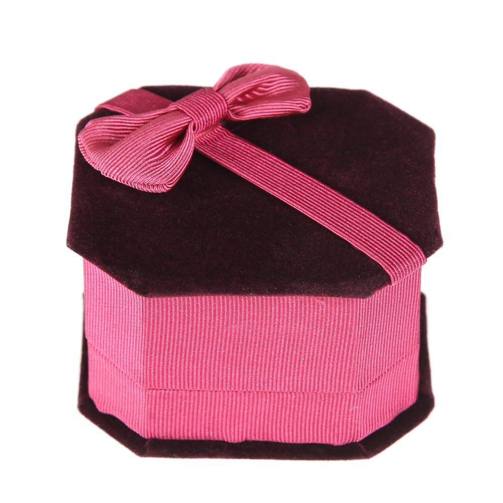 

Flocking Octagonal Bow Velvet Gift Box, 501 Original