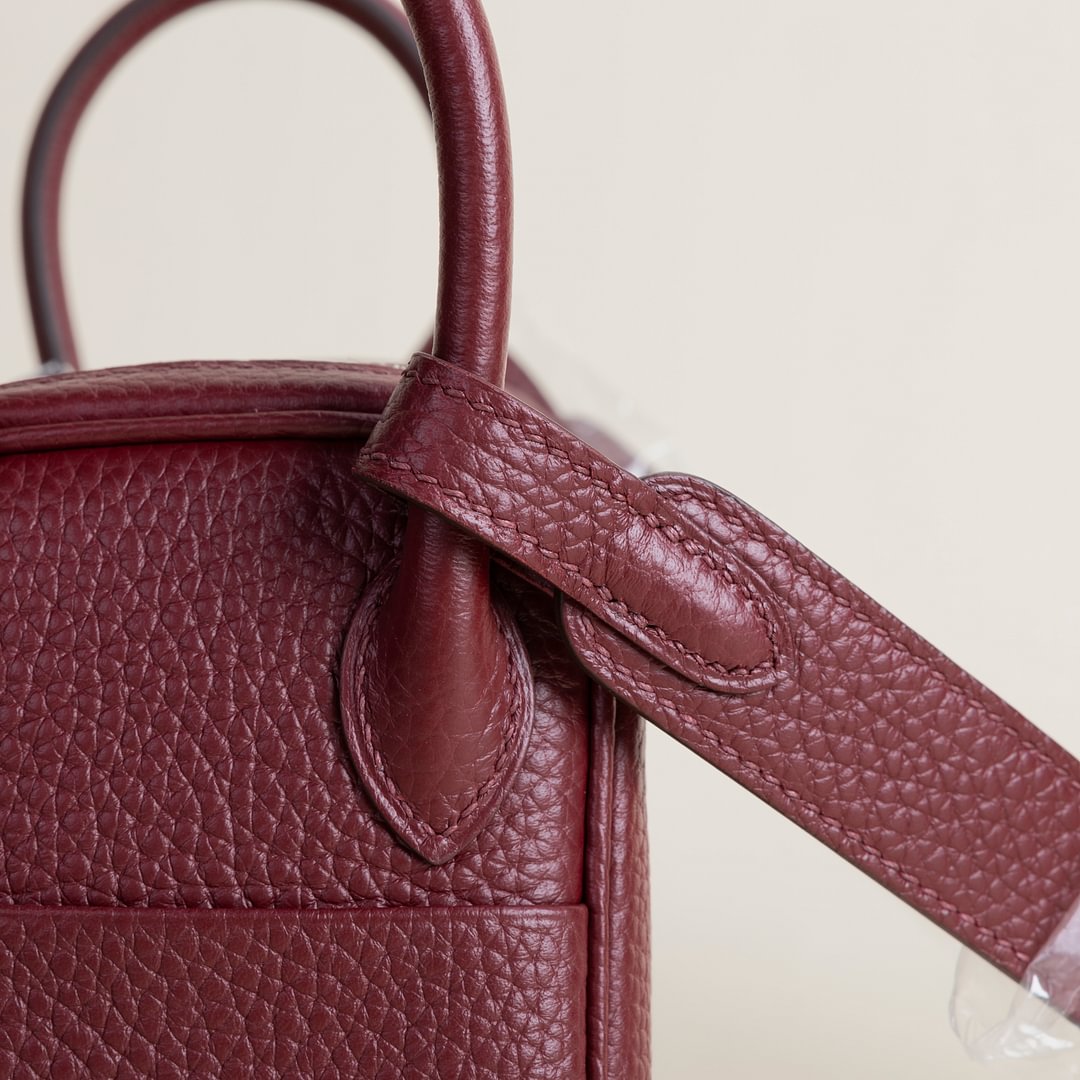 Mini Lindy Clemence leather 55 H Rouge PHW